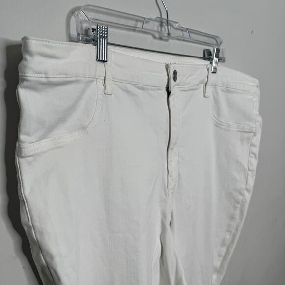 American Eagle Hi-Rise Jegging Women’s Size 24 Short White Next Level Stretch - Picture 3 of 15